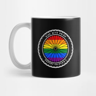 Hornby Island - Ride With Pride - Gay Cyclist - Bicycle - Hornby Island Mug